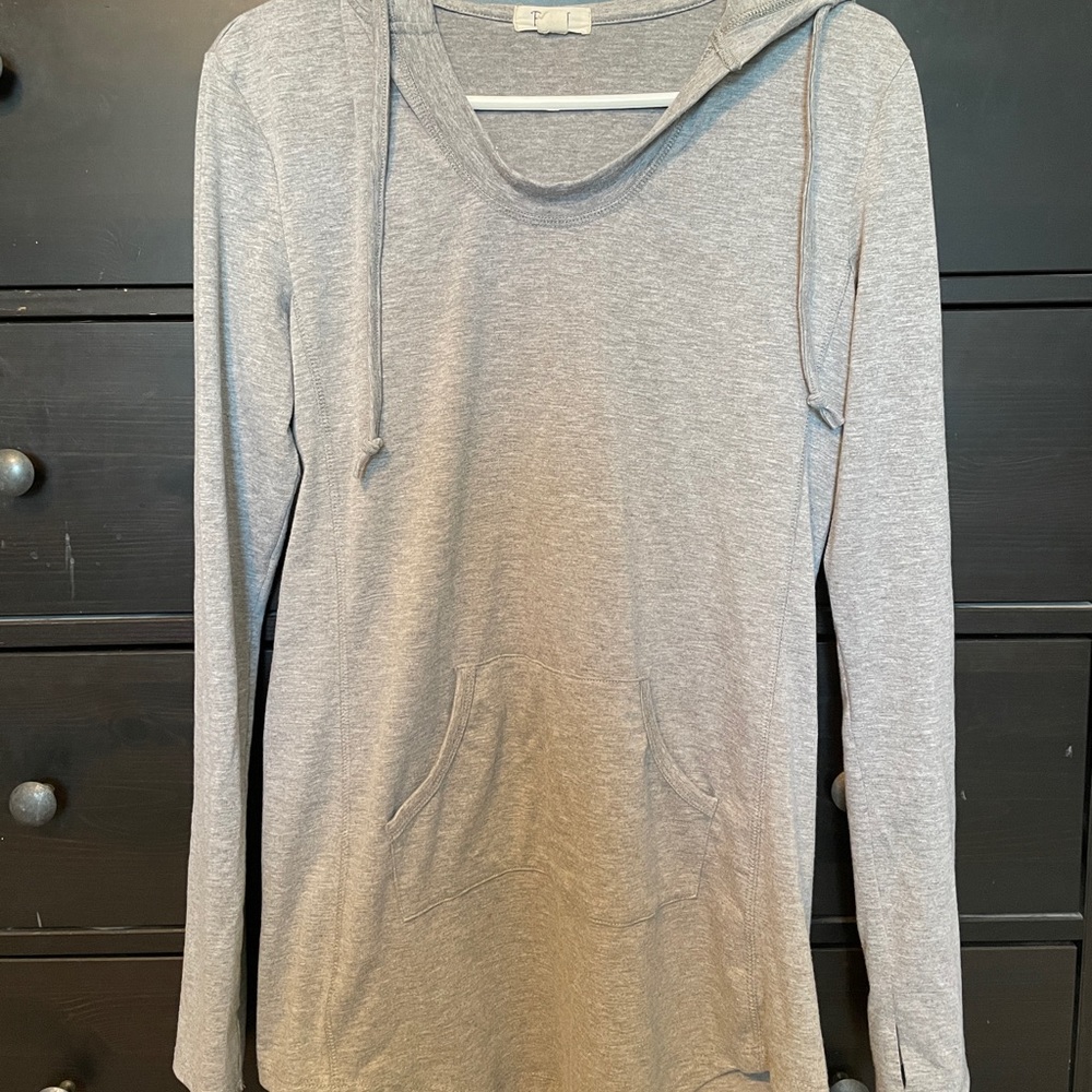 Gray Pocket Hoodie